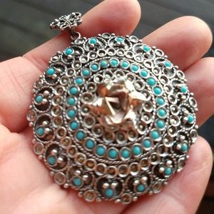 Artisan medallion necklace